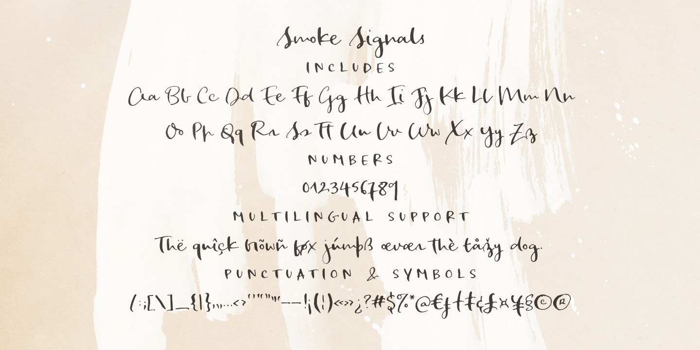 Ejemplo de fuente Smoke Signals #9